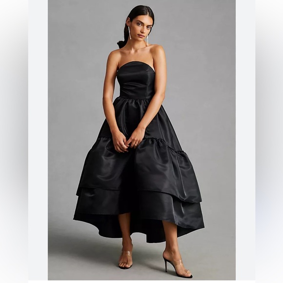 Anthropologie x Mare Mare Elegant Black Layered Dress new with tags - Picture 1 of 16